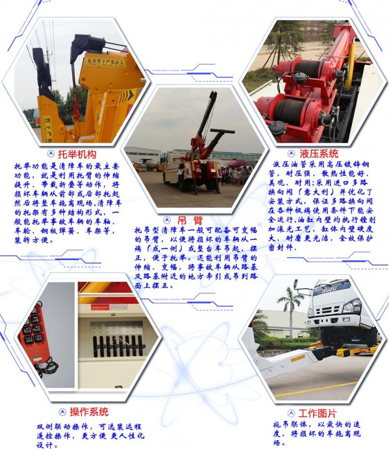 東風D9多利卡一拖一清障車