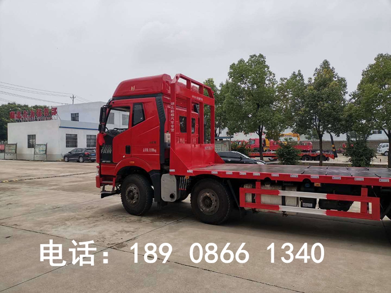 解放J6前四后八平板運輸車 解放J6前四后八平板運輸車圖片